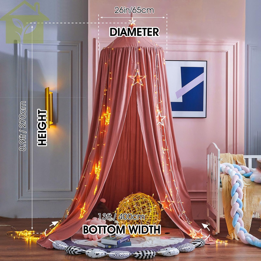 Màn Treo Giường Ngủ Hình Tròn Thoáng Khí Mềm Mại Cho Bé Mã canopy shopabc6423