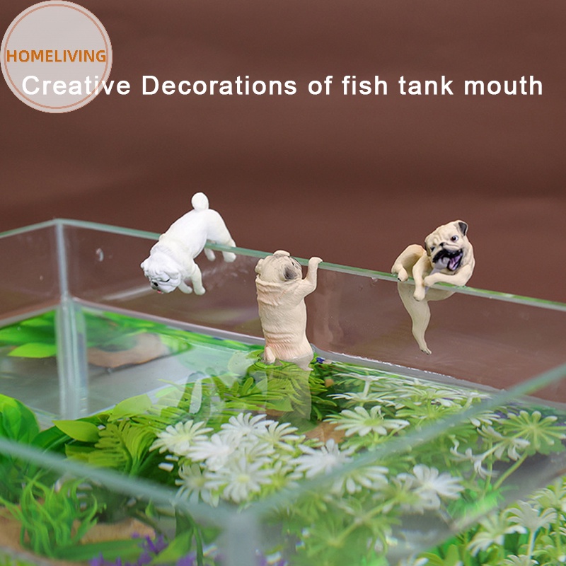Homeliving Đồ Trang Trí Bể Cá / Cún Hoạt Hình Bằng Nhựa resin Dễ Thương