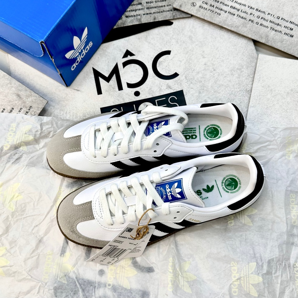 Giày ADIDAS SAMBA VEGAN - WHITE GUM - *LƯỠI GÀ NGẮN* - CODE: FW2427