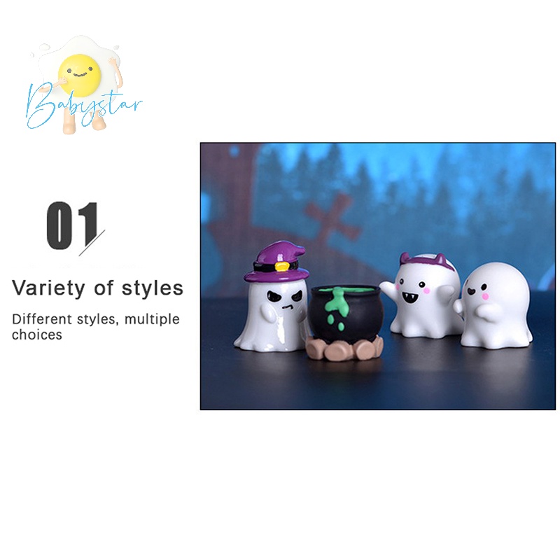 Mô Hình Ma Cà Rồng Bí Ngô mini Bằng Nhựa resin Trang Trí halloween Mới