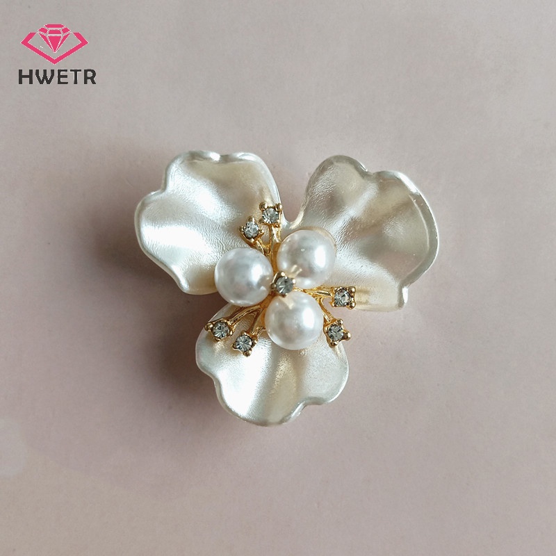 1 Đĩa Hoa Cúc Bằng Hợp Kim Đính Ngọc Trai Và Kim Cương Giả Dùng Làm Trang Sức Thủ Công diy Mới