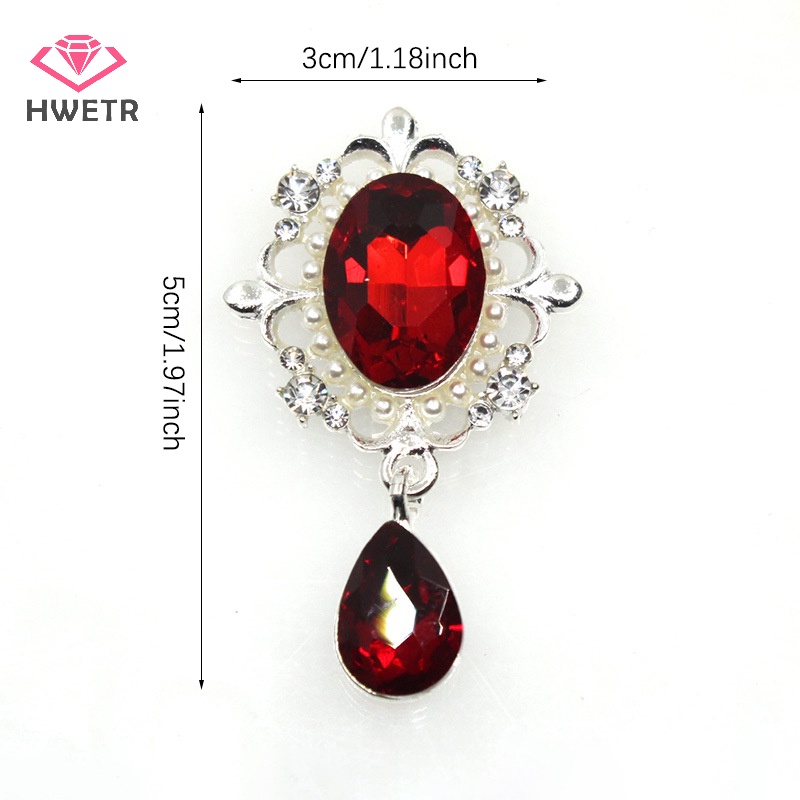 Nút Cài Áo Hình Hoa Đính Ngọc Trai Giả 50 * 30mm Trang Trí Tiệc Cưới diy Mới