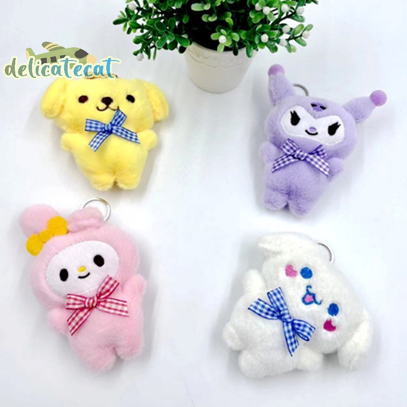 Móc Khóa Hình Mèo kitty kuromi my melody cinnamoroll Nhồi Bông Dễ Thương