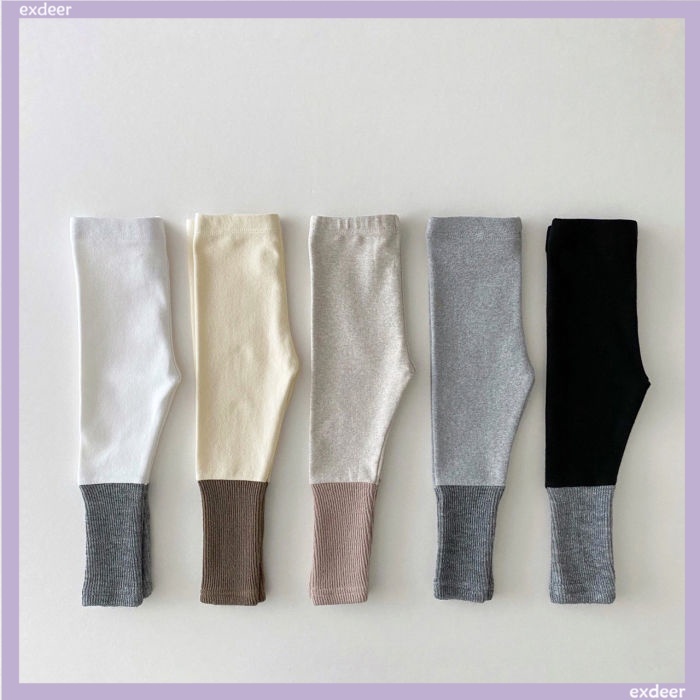 Quần Legging Màu Sắc Thời Trang Đường Phố Mùa Thu Cho Bé