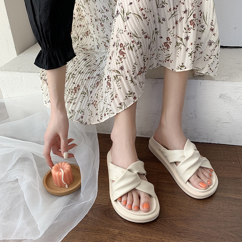 Dép Sandal Da Mềm Đế Dày Thời Trang Cho Nữ