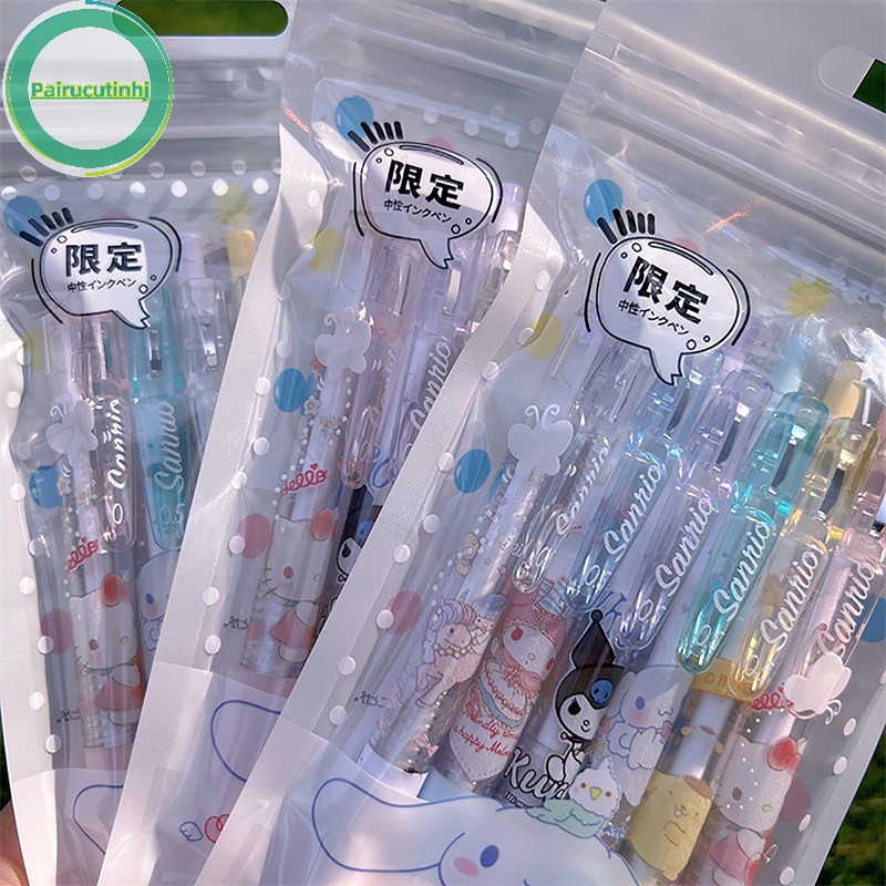 Parucutin Set 6 Bút Bi Họa Tiết anime sanrio Dễ Thương Cho Học Sinh vn