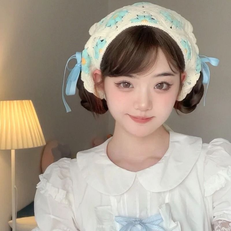 Băng Đô Cài Tóc Hình Tam Giác Phong Cách Nhật Hàn Ngọt Ngào Cho Nữ