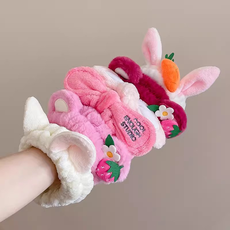 Băng Đô Cài Tóc Vải Bông Phong Cách Hàn Quốc Dễ Thương Dành Cho Nam Nữ Rửa Mặt