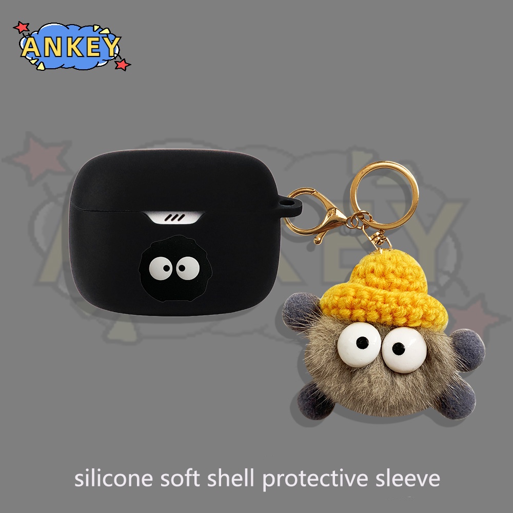 Case For Edifier TWS1 Pro 2 W220T W240TN Earphone Silicone Case Cute Coal Earbuds Waterproof Shockproof Soft Protective Headphone Cover Headset Skin with Hook