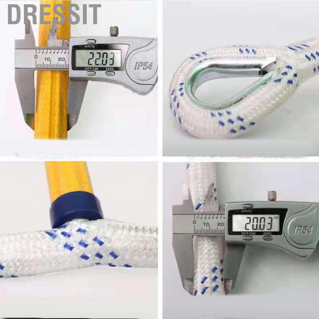 Dressit Emergency  Escape Rope Ladder Outdoor Rescue Training Resin Climbing Insulated Aerial Work