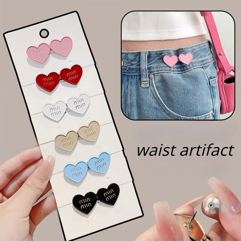 Cài Áo Hình Trái Tim Chống Ánh Sáng Thời Trang Phong Cách Hàn Quốc