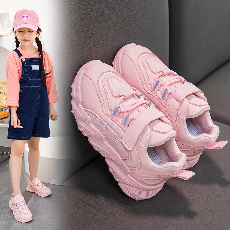 Giày Thể Thao Da Đế Mềm Phong Cách Hàn Quốc Thời Trang Thu Đông 2023 Cho Bé Gái