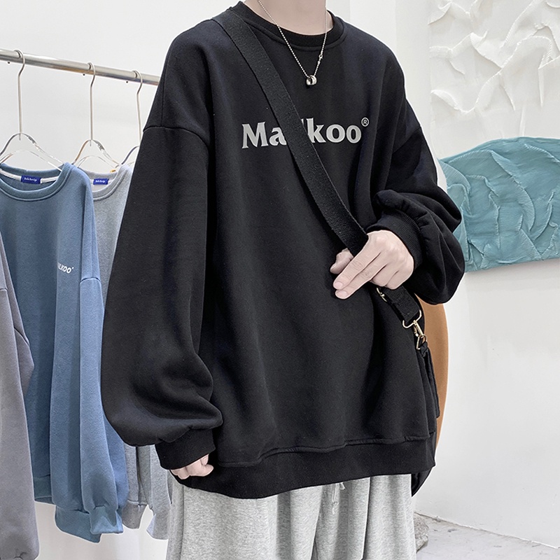 Áo Nỉ Dài Tay Form Rộng Phong Cách Đường Phố Thời Trang Dành Cho Nam coup