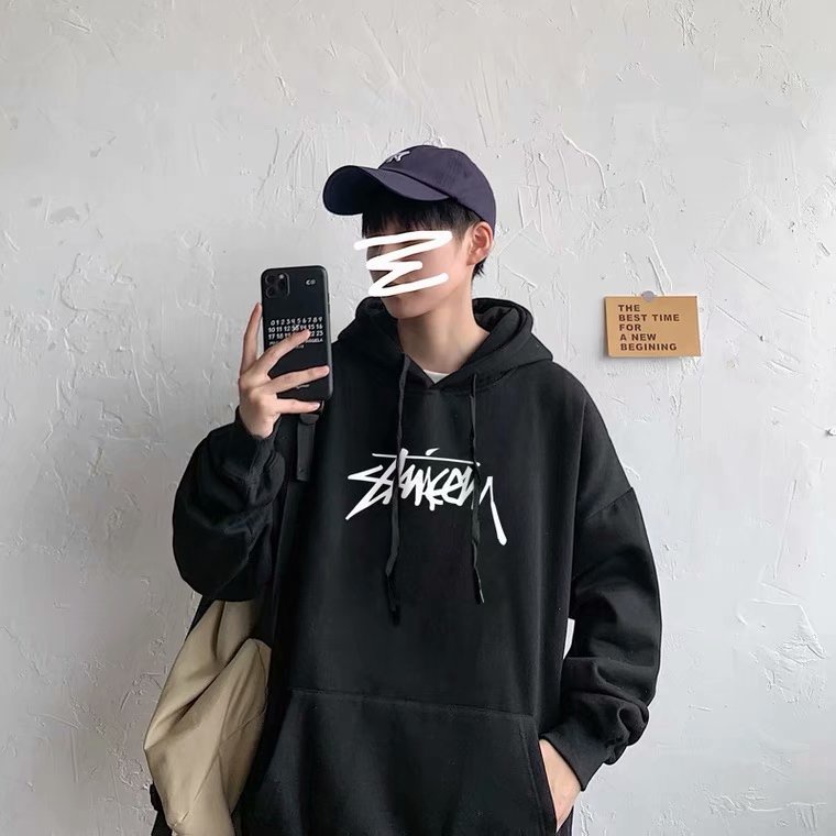 M-8XLÁo Khoác Hoodie Màu Cam Phong Cách Đường Phố Pháp Thời Trang Xuân Thu Cao Cấp Cho Cặp Đôi