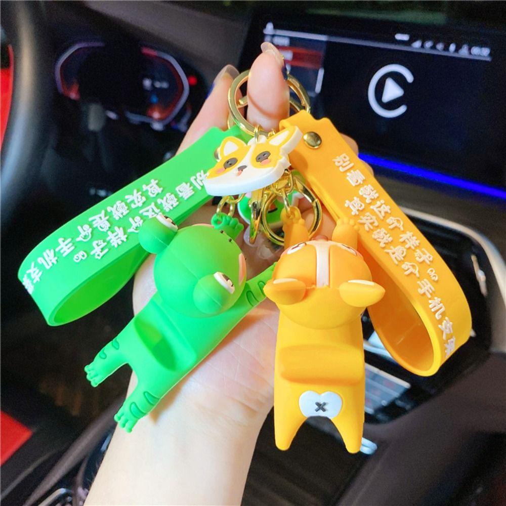 Shanlin Móc Chìa Khóa Bằng pvc Hình Thú Hoạt Hình Dễ Thương
