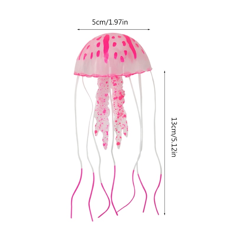 Abo Đồ Chơi Bể Cá mini Hình Sứa Biển Hoạt Hình Trang Trí Tuyệt Vời