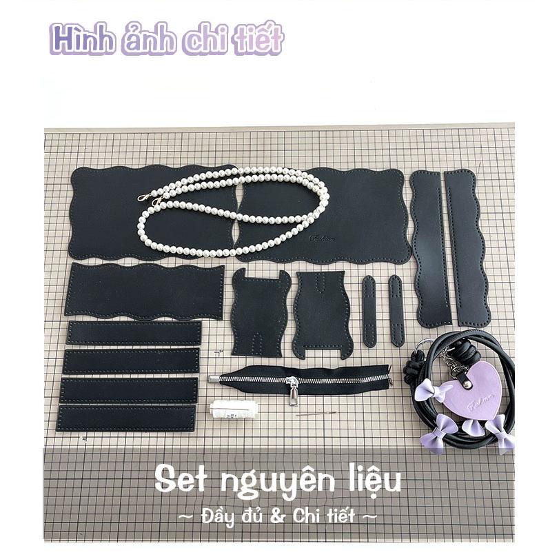 Túi Tự Đan, Túi Handmade Đeo Vai Da Pu Thắt Nơ Cute Dây Xoắn Xinh Xắn Làm Quà Tặng Bạn Gái Ý Nghĩa - EB94