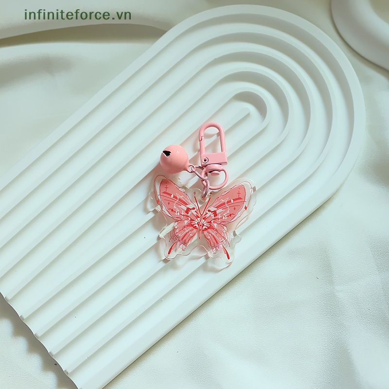Móc Chìa Khóa / Điện Thoại / Máy Ảnh Bằng acrylic Hình Bướm Dễ Thương Phong Cách ch
