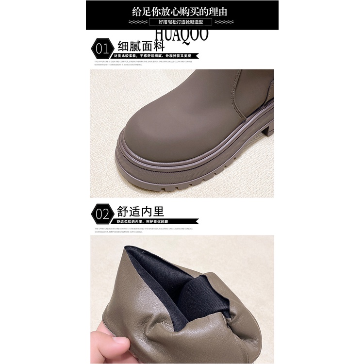 Bốt nữ KaBaiQi FMT2390VJT37Z230912 phong cách retro thời trang cá tính