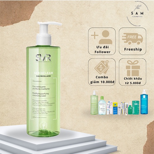 Sữa Rửa Mặt SVR Sebiaclear Dành cho da dầu mụn 400ml
