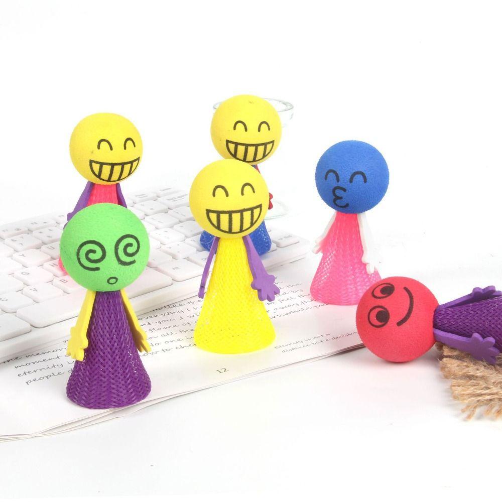 Mmluckbounce Đồ Chơi Bóp Mềm Co Giãn Hình Biểu Cảm Vui Nhộn Cho Bé