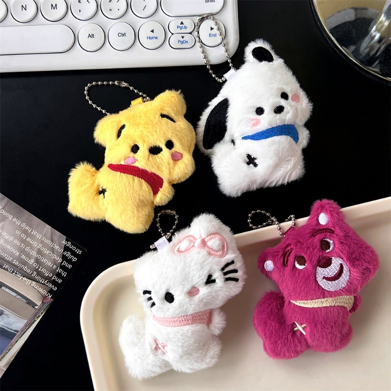 Móc Khóa Gấu Bông Hoạt Hình Đáng Yêu