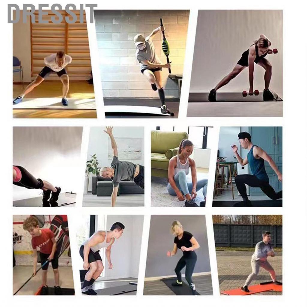 Dressit Slide Board Non Slip Sliding Mat Thickened Balance Exercise Training Fitness Equipment for Home