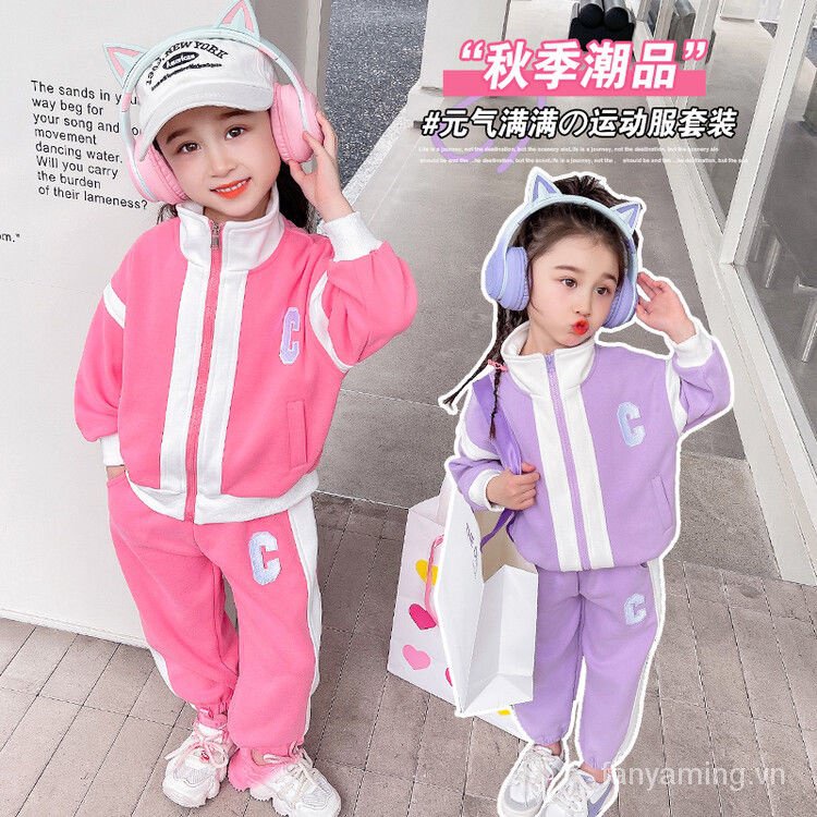 Set Đồ Thể Thao Phong Cách Phương Tây Thời Trang Mùa Thu 2023 Cho Bé Gái