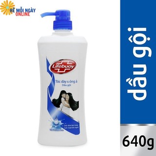 Dầu gội Lifebuoy 640g _Cho Tóc Dày Óng Ả