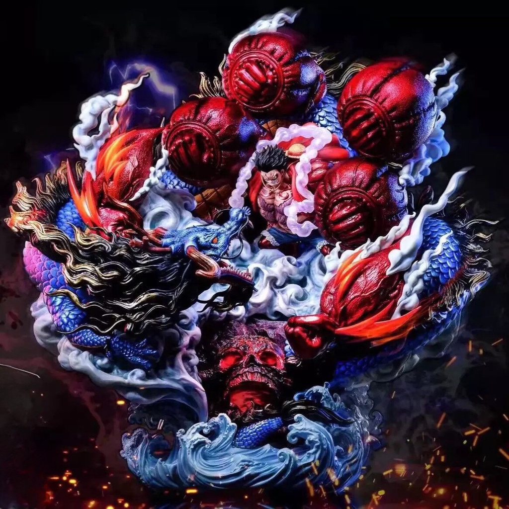 MH57 Mô hình Luffy vs Kaido mới ra cao 40cm cực đẹp - Mô hình One Piece Luffy Gear 4 SẴN HÀNG