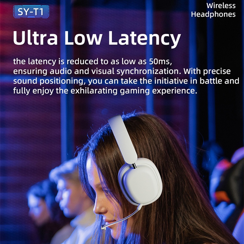 Sy-t1 Tai Nghe Chụp Tai bluetooth 5.3 Âm Thanh Nổi Giảm Tiếng Ồn Chất Lượng Cao
