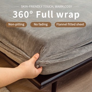 Vỏ Bọc Đệm Giường Ngủ Bằng Vải Nhung Dày Màu Trơn Pha Lê