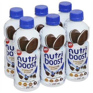 [Đủ Vị] Sữa trái cây Nutriboost hương bánh quy kem, dâu, cam 297ml