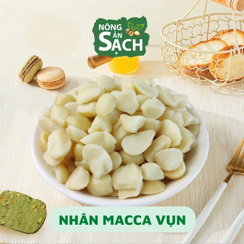 500g Nhân Hạt Macca Sống Vụn Dùng Để Làm Bánh,Làm Sữa