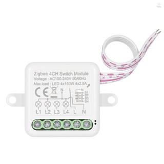Mini Zigbee Smart Switch Relay Module - Compatible with Alexa and Google Home