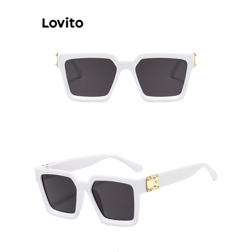 Lovito Kính râm cơ bản trơn thông thường cho nữ LNA28279