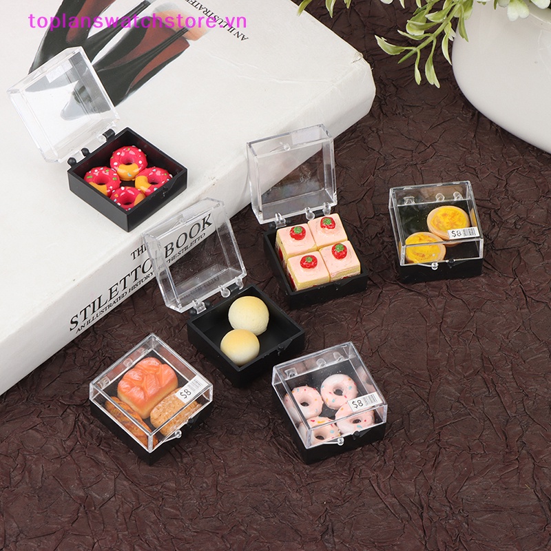 Toplanswatchstore Mô Hình Bánh Kem Tráng Miệng Tỉ Lệ 1: 12 Trang Trí Nhà Búp Bê vn