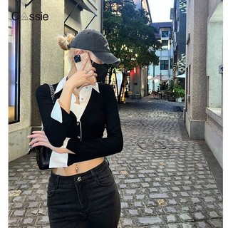 Daodie áo sơ mi áo sơ mi nữ áo kiểu hàn quốc tối giản phong cách fashion phong cách wcs2392xb838z230921
