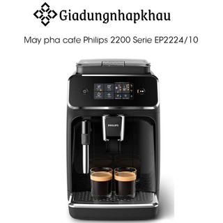 Máy pha cà phê tự động phillips ep2224/10, gia đình, văn phòng, made in rumani, bh 12 tháng, giadungnhapkhau19