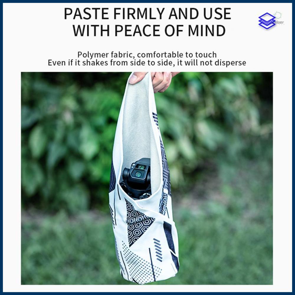 STARTRC Camera Lens Pouch Protective Wrap Storage Cloth Self-Adhesive Washable for DSLR Camera Lens