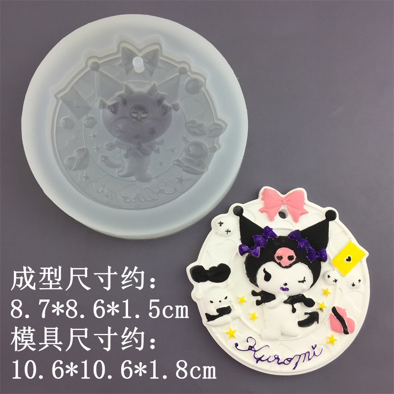 Hoạt Hình Khuôn Silicon Làm Mặt Dây Chuyền Hình Búp Bê Xinh Xắn