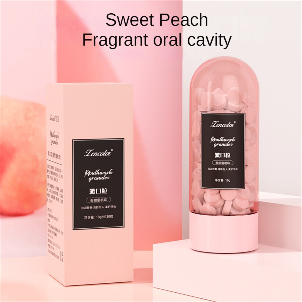 Kem đánh Răng Rắn Di động Của Tiến Sĩ Xiang Mei Đào Làm Sạch Hương Thơm Miệng Rửa Nhẹ Nhàng Một Hạt Súc Miệng Dùng Một Lần KKDURANT