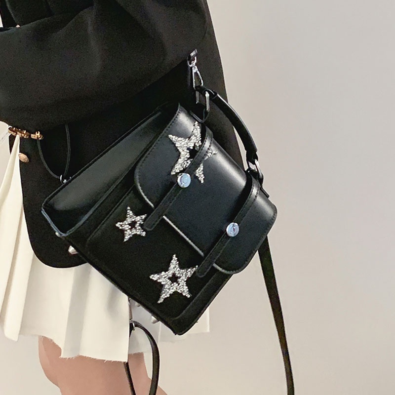 Ba Lô Học Sinh Màu Bạc Họa Tiết Ngôi Sao Lấp Lánh