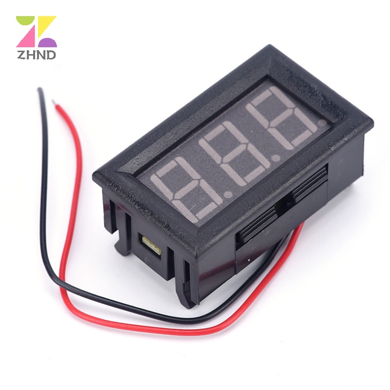 Vôn Kế Điện Tử mini dc 0-30v Chuyên Dụng Cho Xe Hơi