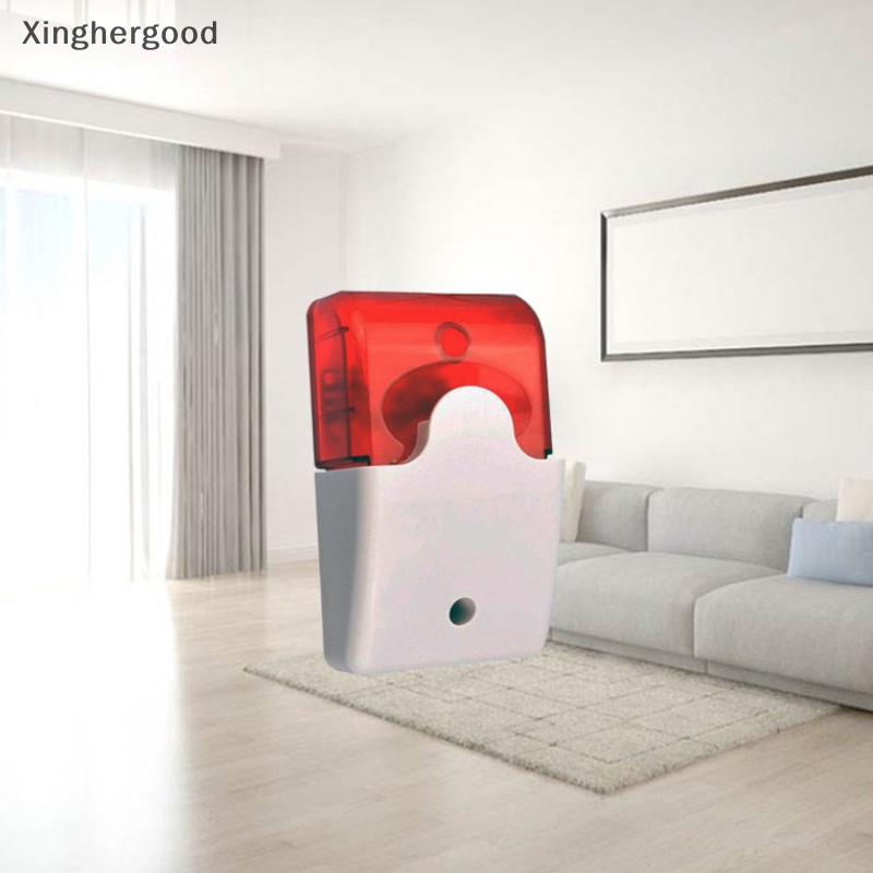 Chuông Báo Động Có Dây xinghergood 12v Siêu Bền Có Đèn Nhấp Nháy