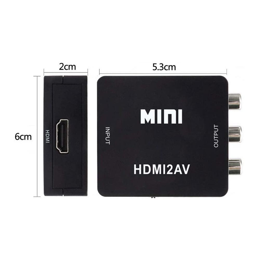 Bộ Chuyển Đổi Âm Thanh / video hd 1080p rca av Sang hdmi av2hdmi av Kèm Cáp usb