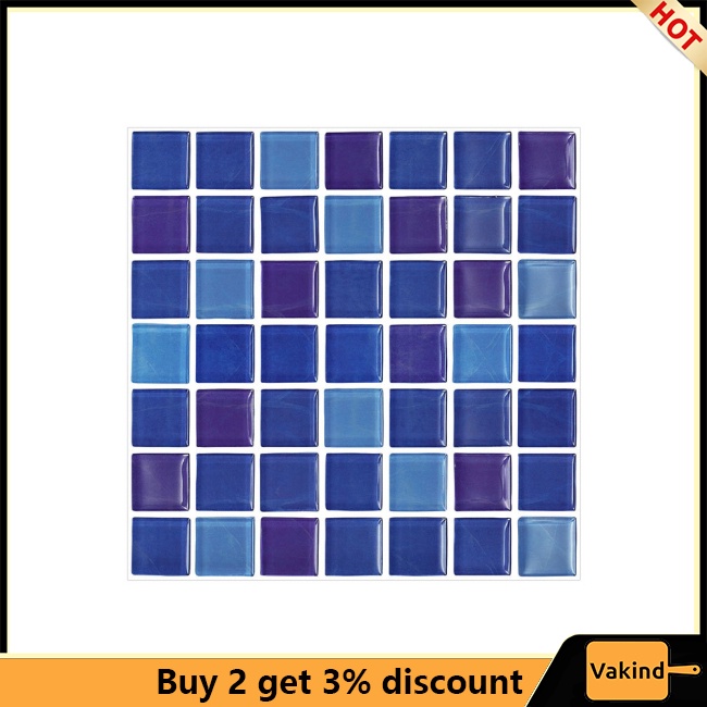 Set 20 Miếng Dán Tường Giả Gạch Chống Thấm Nước Và Dầu Tự Dính Trang Trí Nhà Bếp / Nhà Tắm