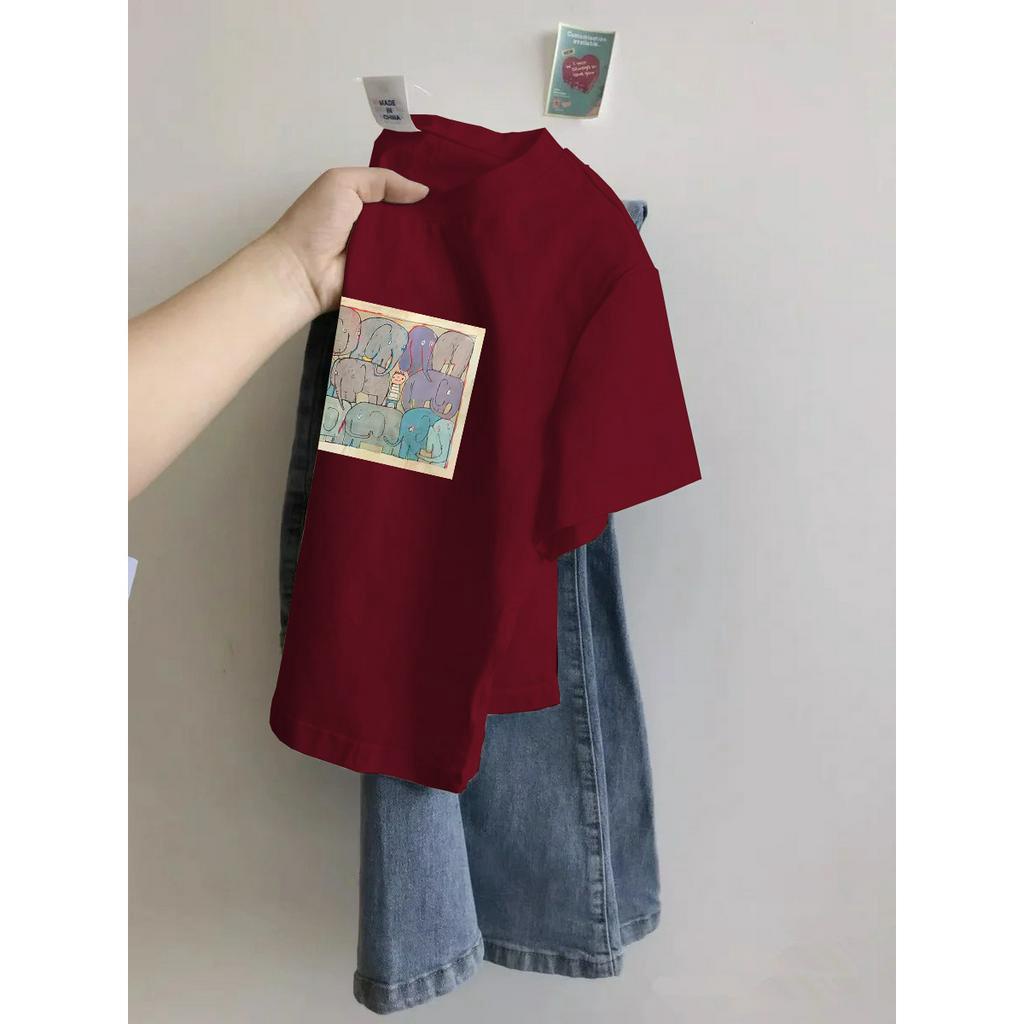 Áo Thun Baby Tee Croptop Tay Ngắn Dáng Ôm Vải Cotton In Họa Tiết Thời Trang Mùa Hè Cho Nữ MA116