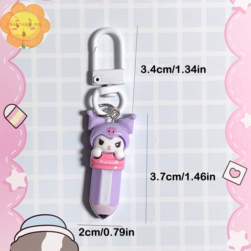 Vastji Móc Chìa Khóa Xe Hơi Hình sanrio hello kitty melody pochacco cinnamoroll kuromi Dễ Thương vn