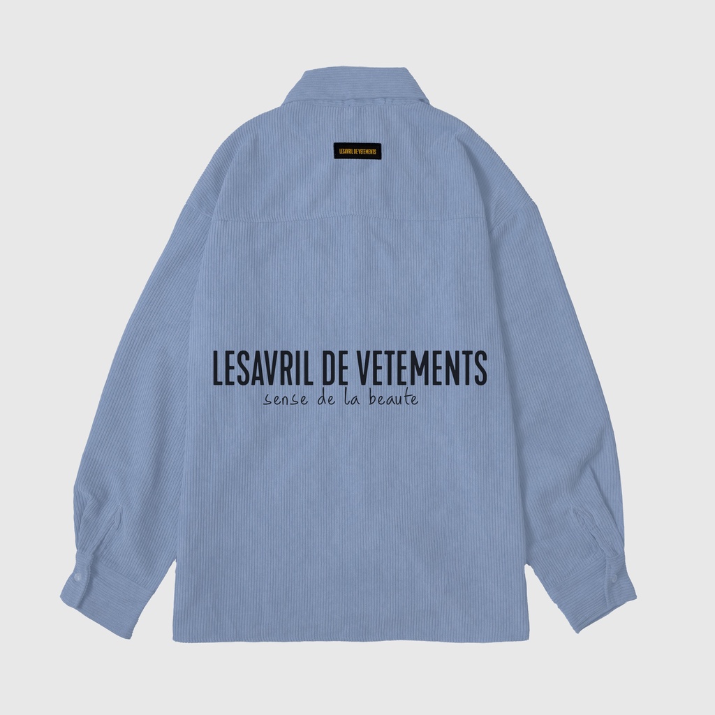 Áo sơ mi dài tay Lesavril de Vetements - Blue